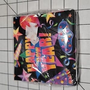 Happy‎ New Year, Paper Beverage Napkins 60390 by Trend Setters 30 CT.  NIP